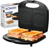 Bomann ST 6074 CB sandwich maker 820 W Zwart