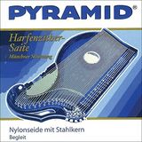 Pyramide Zither nylon snaren met stalen kern. Harp/lucht resonantie citer C# 23. 612.123