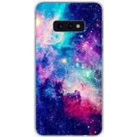 Samsung Galaxy S10e Bedrukt siliconen hoesje Galaxie bleue
