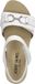 Josef Seibel Grace 05 Platte sandalen Vrouwen Wit Leer Klittenband Blokhak 5-7 cm