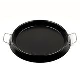 G3 Ferrari G10184 Anti-aanbakpan voor pizzaoven G10177 Delizia Anniversary, metalen handgrepen met bescherming tegen verbranding, optionele accessoires, bruikbaar als paellerie, zwart