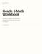 Grade 5 Math Workbook