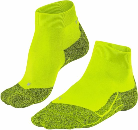 FALKE RU4 Light Performance Short heren running sokken kort - neon groen (matrix) - Maat: 46-48