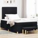 Maison Exclusive - Lit boxspring avec tête de lit noir 190 x 120 cm en tissu