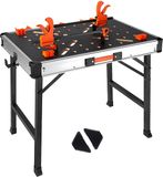 Bolt Edge Happiq Werktafel en opspantafel - MDF werkbank - Inklapbaar Werkbank - Gereedschap - 454kg - 84,5x60x73,5cm