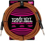 Ernie Ball 6468 Gevlochten Gitaarkabel Pumpkin Pie 3 Meter