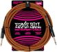 Ernie Ball 6468 Gevlochten Gitaarkabel Pumpkin Pie 3 Meter