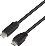 Logilink CU0197 USB-kabel USB 2.0 1 m USB C Micro-USB B Zwart