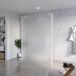 FortiFura Galeria Vrijstaande Inloopdouche - 140x200cm - Mat Glas - Antikalk - 8mm Veiligheidsglas - Wit Mat