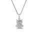 Orphelia ZH-7339 - Hanger Uil + Ketting - Zilver 925 - Zirkonia