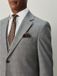 Next - Heren - Slim-fit kostuumjasje met ruit - Regular - Grijs