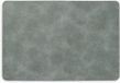 Zeller placemats lederlook - 45 x 30 cm - grijs - vegan leer - tafel onderleggers