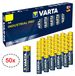 VARTA 50x Industrial PRO Mignon AA LR06 LR 06 1,5V piles, piles alcalines