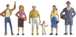 Figurines: Passants, échelle H0, plastique, multicolore, 1 pièce.