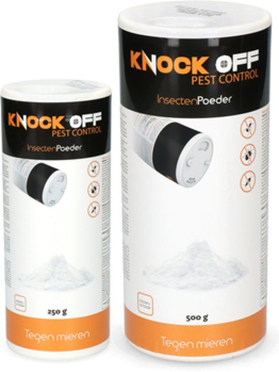Knock Off Insectenpoeder 250 gram - Insecticide tegen mieren, vlooien, kakkerlakken en bedwantsen