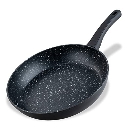 FACKELMANN Braadpan Marble 28 cm | Antiaanbakpan | Inductiepan | Gerecycled Aluminium