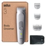 Braun Bodygroomer Series 3 BG3575, +6 accessoires, rasage & tonte, étanche, gris