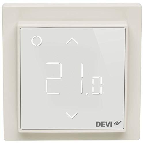 De-Vi Kamer+vloerthermostaat 140F1141 RAL9010 kamerthermostaat/klokthermostaat 5703466239636