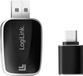 LogiLink Professional LogiLink Draadloze Bluetooth 5.0 auto-adapter voor CarPlay en Android Auto, USB-A + USB-C, zwart