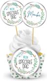 Folat 66956 Cupcake Decoratie Set 'Mijn Speciale Dag' - 12-delig