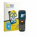 BROTECT Screenprotector 6 Stuks voor Datalogic Memor X3 Beschermglas transparant