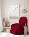 Italian Bed Linen Modieuze elastische stoelbekleding, bordeaux, standaardmaat