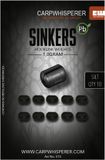 Carp Whisperer Sinkers Quick Change (10st) Zwart 0.5 g