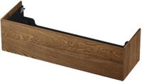 INK - Onderkast 1 Lade Push 2 Open - 1400x450x376 Mm - Massief Eiken Chocolate