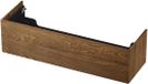 INK - Onderkast 1 Lade Push 2 Open - 1400x450x376 Mm - Massief Eiken Chocolate