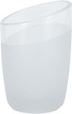 Spirella Level Tandenborstelhouder Glas – Wit Tumbler Beker voor Badkamer Accessoires – 7 x 10 cm