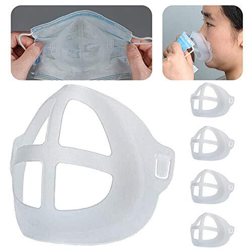 Befirstore 5/10 stuks maskerstandaard, verbeterde 3D-siliconen beschermhouder voor lippenstift, beschermt je make-up, verbetert de ademruimte, helpt bij het bevorderen van een zachte ademhaling (5)