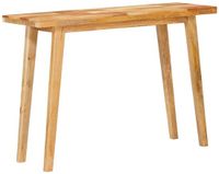 vidaXL Eettafel Naturel Massief Mango Hout 100 x 35 x 75 cm