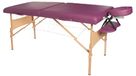 3B Scientific Draagbare comfort-massage-ligstoel van hout, groen, bordeaux, 1