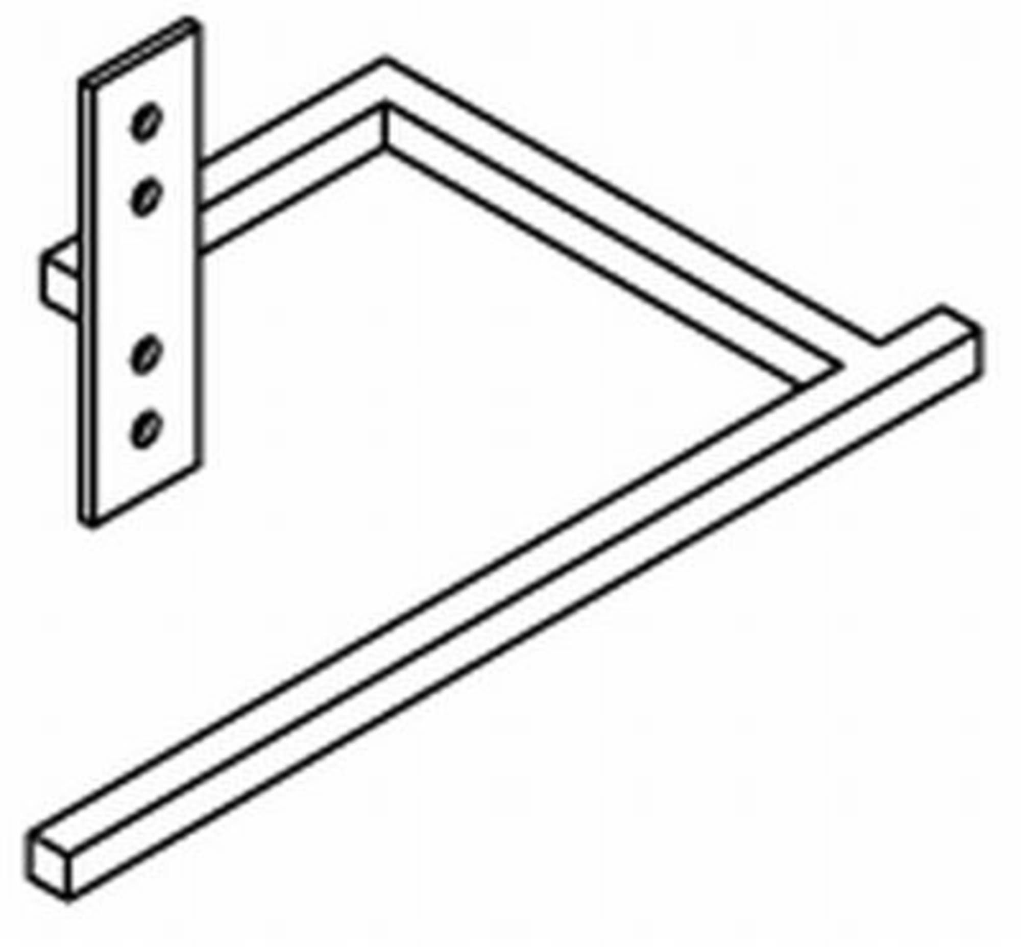 Vasco handdoekbeugel short tbv alu radiatoren wit structuur 118370000000600