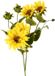 Top Art Kunstbloem Zonnebloem tak - 2x - 60 cm - geel