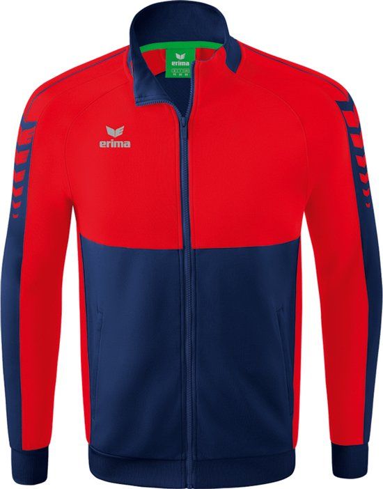 Erima Six Wings Worker Jack Kinderen - New Navy / Rood | Maat: 128