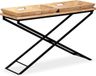 vidaXL Wandtafel 130x40x80 cm massief mangohout