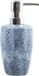 MSV Zeepdispenser Carrare Wit/Blauw Kunststof