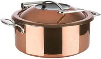 APS Chafing-Dish 4-delig Brons Cilinder Roestvrij staal Glas