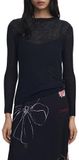 Desigual Damesjurk Kala Polyester/Elastaan Lang Negro Lente/Zomer 2025