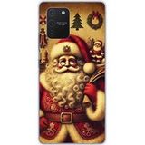 Samsung Galaxy S10 Lite pere noel vintage bedrukt siliconen hoesje