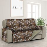 PETTI Artigiani Italiani - 3-zitsbankhoes, bankhoes, dubbelzijdig, vuilafstotend, bloemenkleur 17 02, 100% Made in Italy