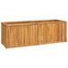 VidaXL Plantenbak verhoogd 150x50x50 cm massief teakhout