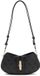 GUESS Yvonne Logo Mini Convertible Shoulder Bag Coal Logo donkergrijs