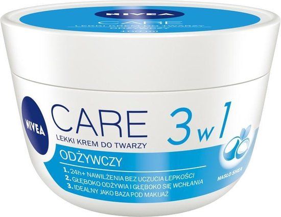 Nivea Care 3-in-1 Nourishing Lightweight Face Cream - 100ml