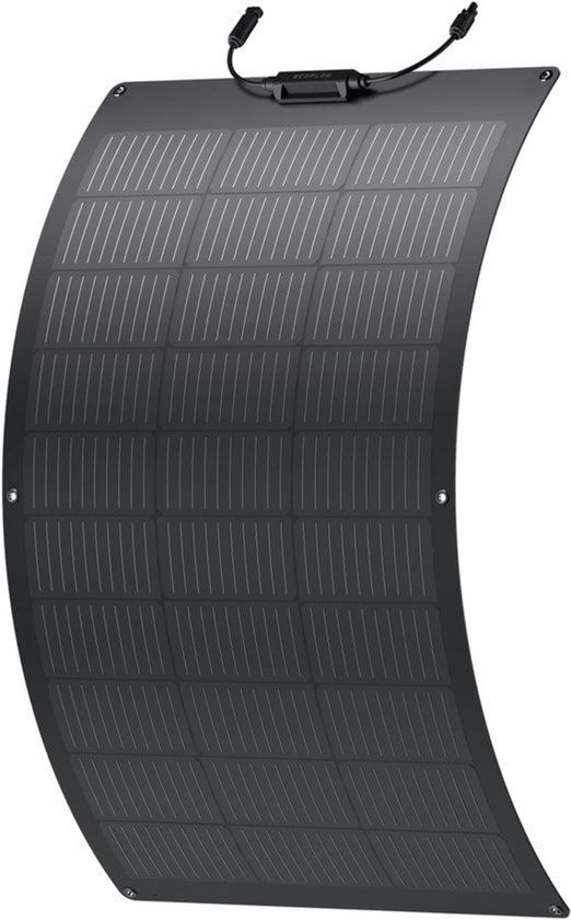 EcoFlow 100W Flexibel Zonnepaneel - Zwart - Monokristallijn - 2 jaar garantie