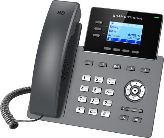 Grandstream Networks GRP2603 IP telefoon Zwart 3 regels LCD