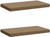 vidaXL - 2-delige - Coussin de banquette - VUGHT - 2 - pce - 100% - Polyester - Taupe