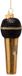 Vondels Boule de Noël - Microphone 12cm en Verre, Couleur Noir