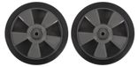 Elzusha - Lot de 2 roues en plastique de 195 mm pour chariot de barbecue